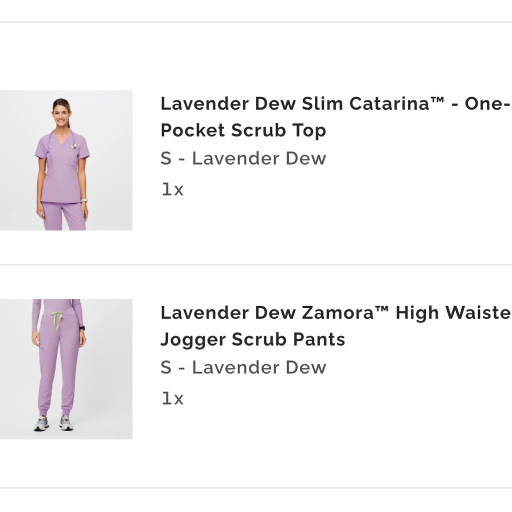 FIGS LAVENDER DEW SET